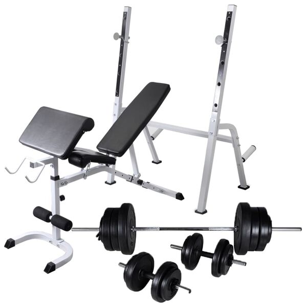 Banc d'entraînement et support de poids jeu d'haltères Muscle Forge
