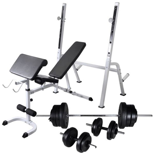Banc d'entraînement et support de poids jeu d'haltères Muscle Forge
