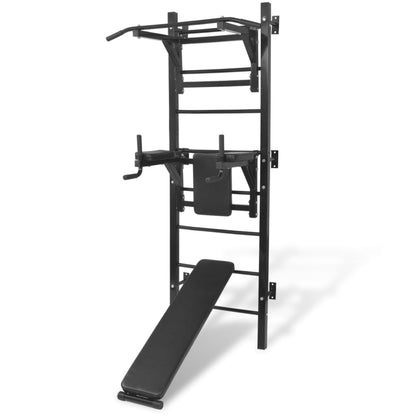 Tour de musculation murale multifonctions noire Muscle Forge