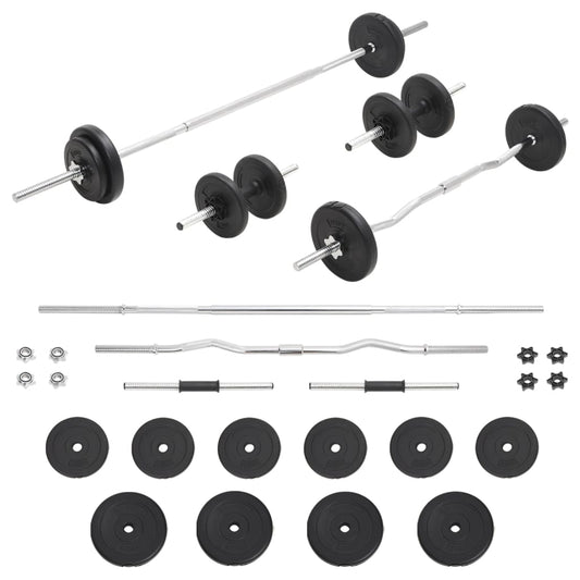 Ensemble d'haltères et de barres Muscle Forge