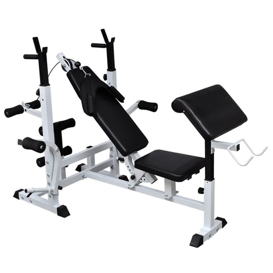 Banc d'entraînement avec support de poids jeu d'haltères Muscle Forge