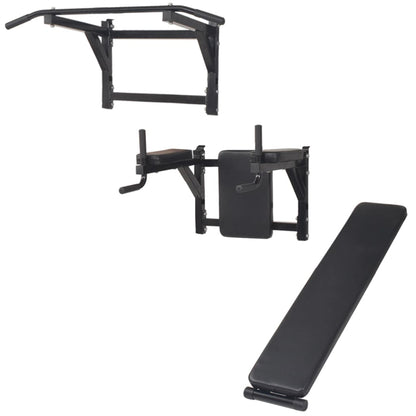 Tour de musculation murale multifonctions noire Muscle Forge